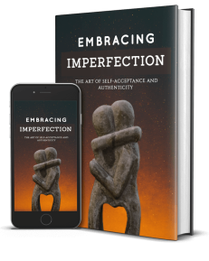 embracing imperfection phone and book cover image